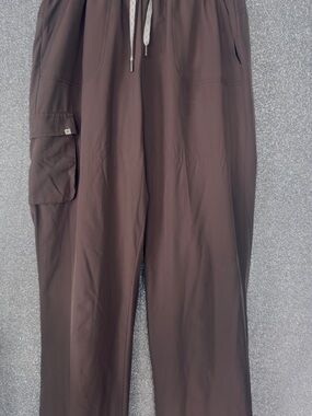 Women's Brown Cargo Pants with Flannel Lining